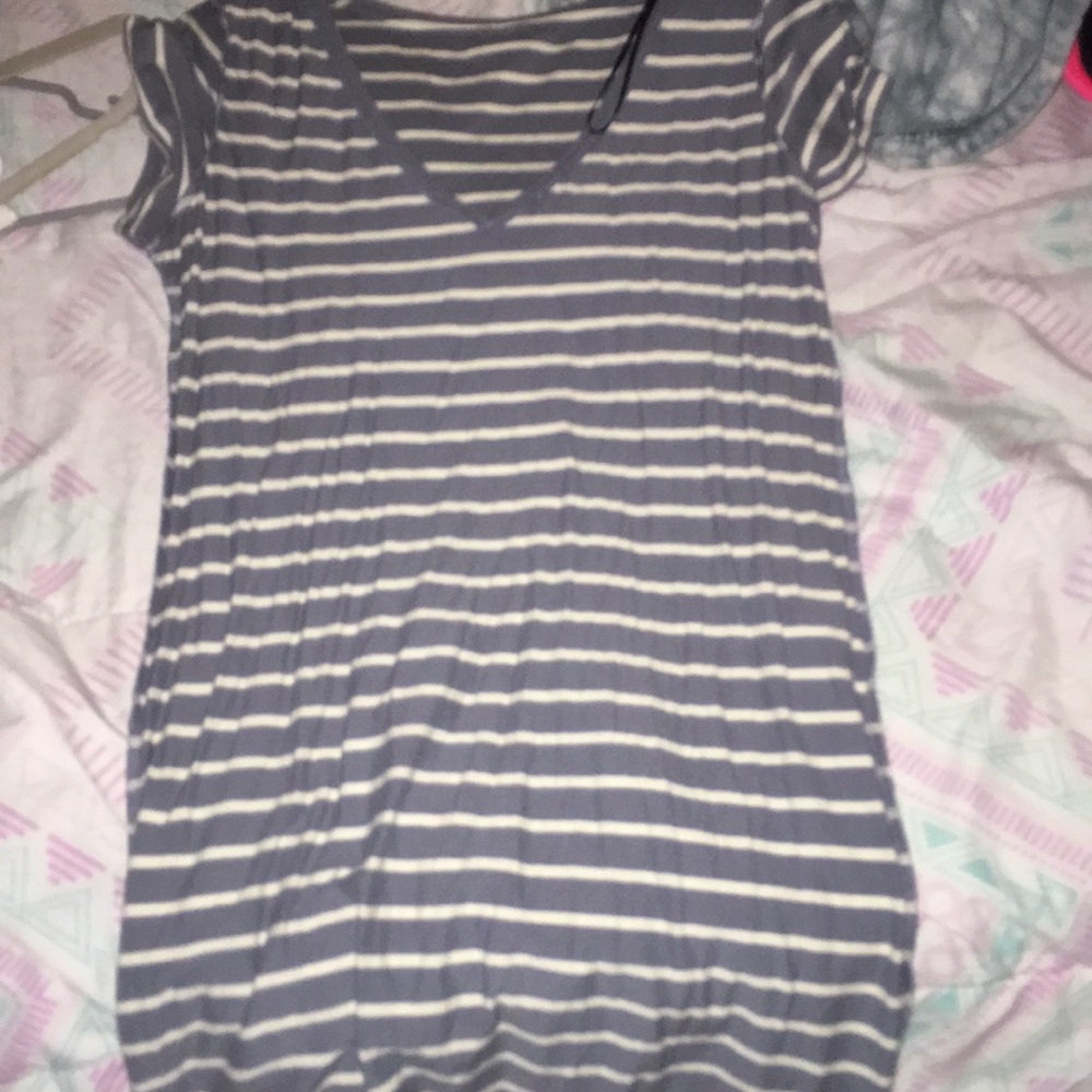 H and M basic striped dress